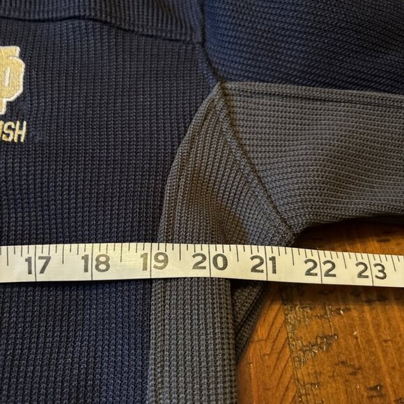 Notre Dame Fighting Irish Men's Color Block Quarter-Zip Pullover Size Medium - Picture 5 of 7